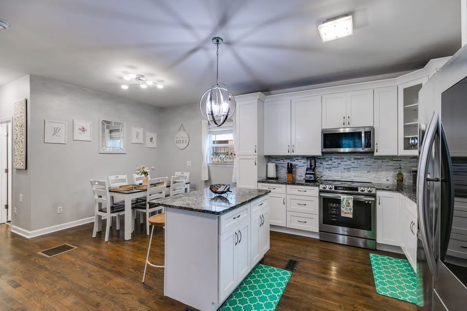 Hang out in one place with this open concept space.