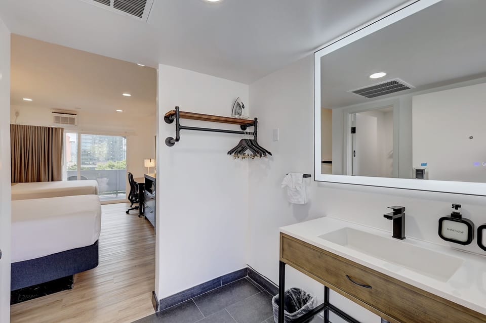 Superior Double Room Single Use, 2 Queen Beds, Non Smoking, City View | Room amenity