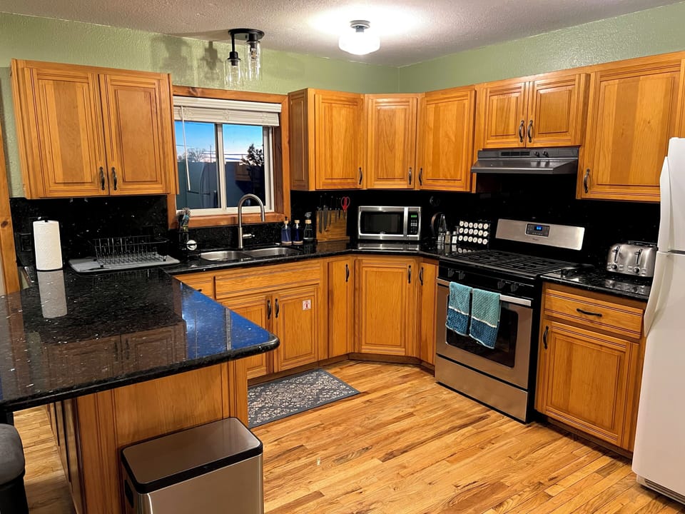 Enjoy a fully stocked kitchen