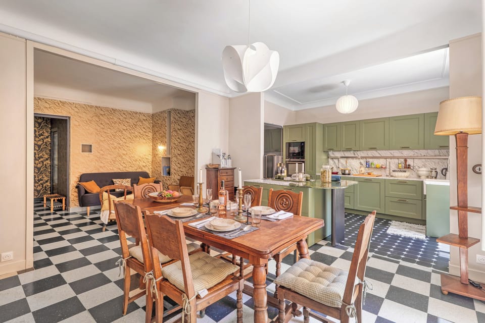 Kitchen and dining area