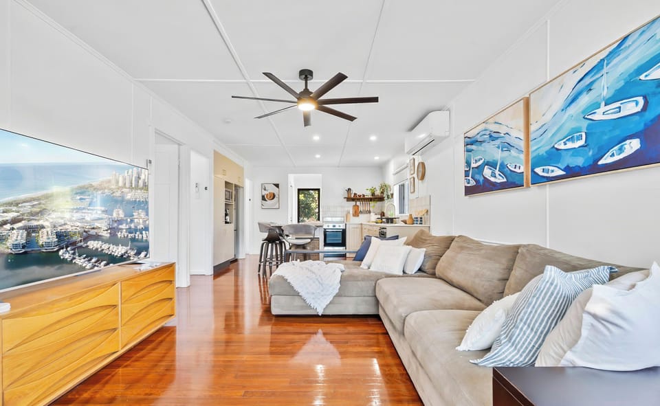 Upstairs living area.