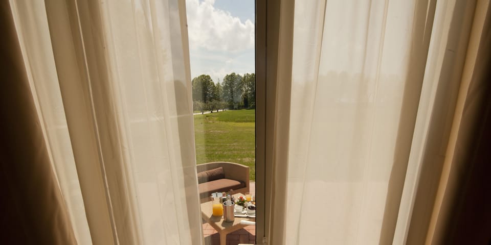 Junior Triple Room, Private Bathroom, Garden View | View from room
