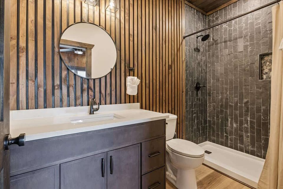 The ensuite bathroom for the primary  suite. 