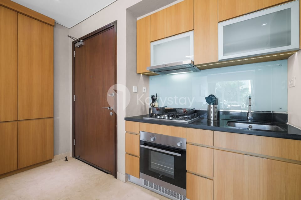 Apartment, 2 Bedrooms, City View | Private kitchen | Full-size fridge, microwave, stovetop, rice cooker