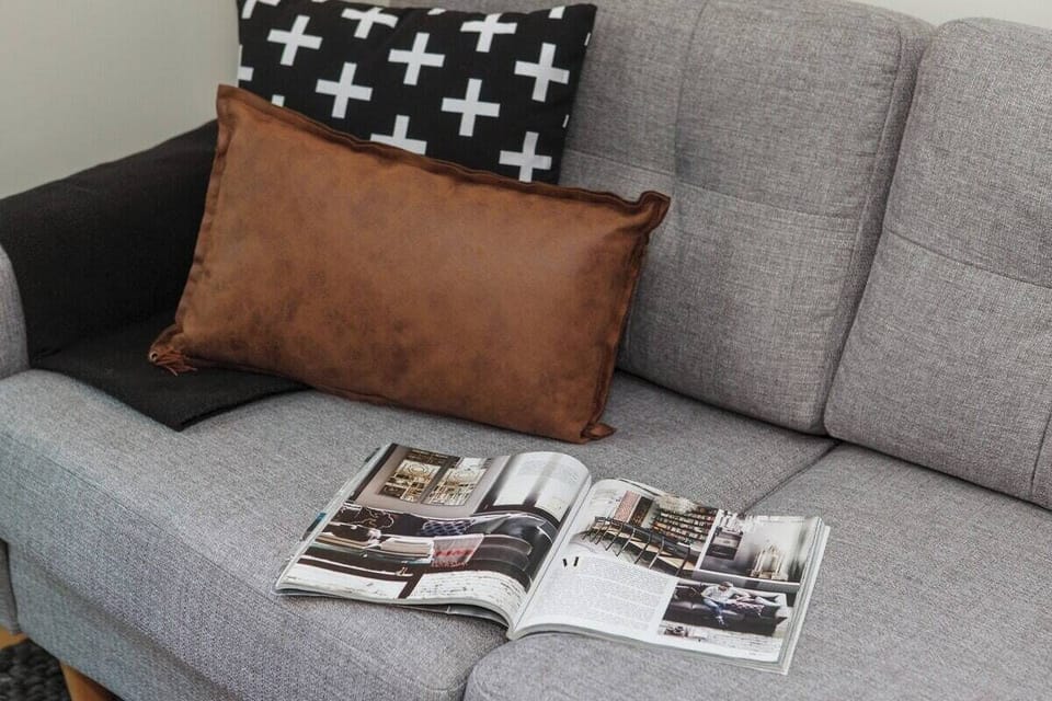 The light and bright open living area offers a cosy place to watch TV after a day of exploring your surroundings