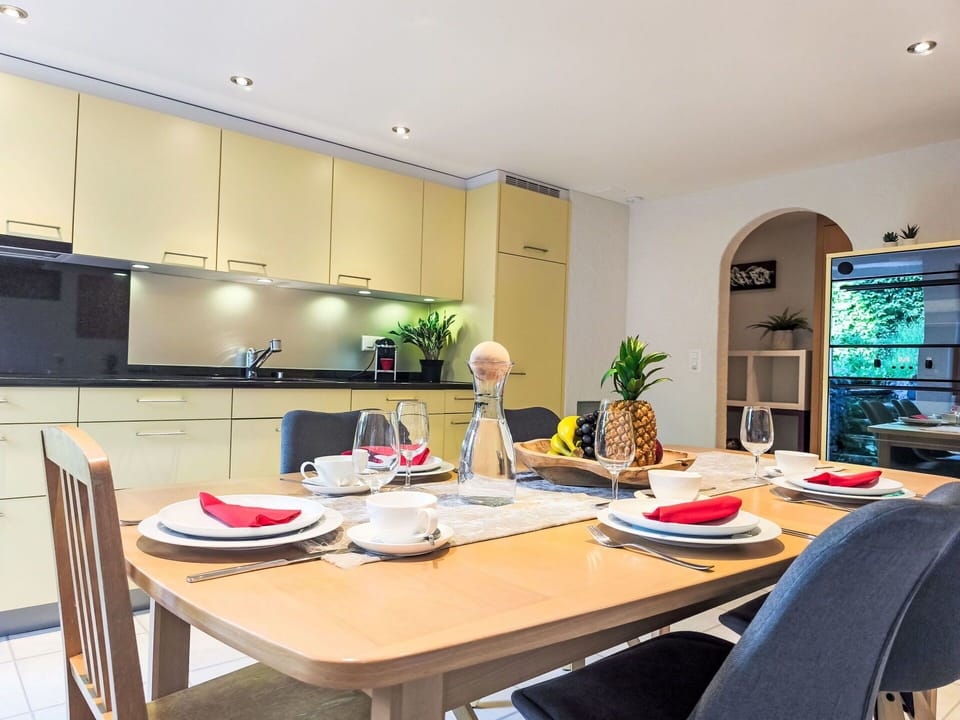 Interior Design, Furniture, Flooring, Kitchen Appliance, Lighting, Ceiling, Floor, Room, Kitchen, Countertop