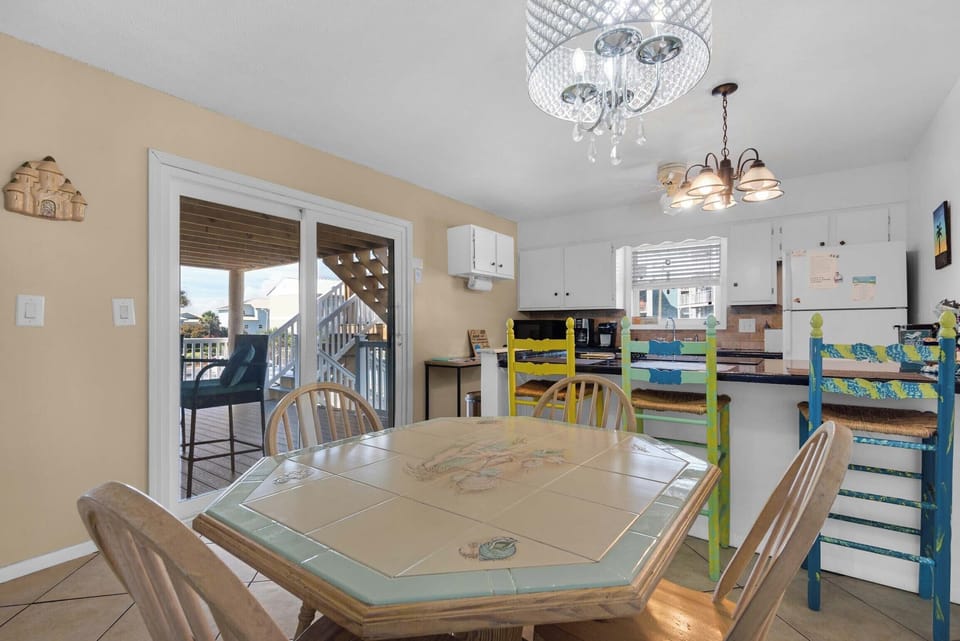 Dining area and kitchen