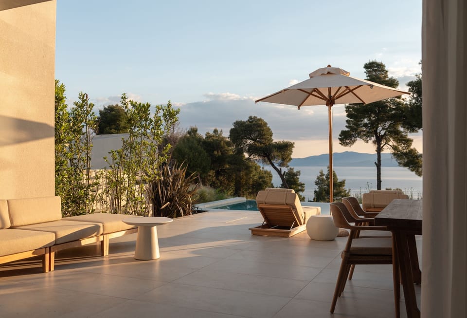 Maisonette Sea View with Private Pool | Terrace/patio