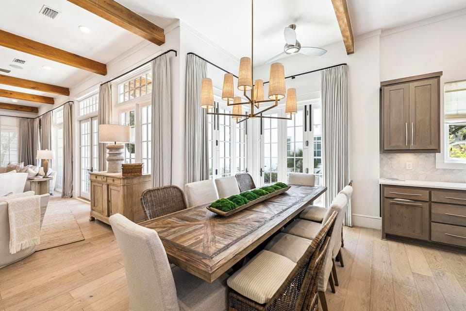 Gather for Gourmet Dinners at the Dining Table - Seating for 10
