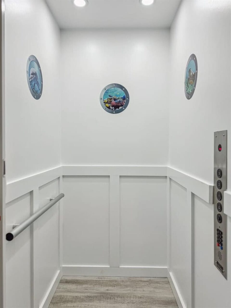 Elevator from ground floor-top floor
