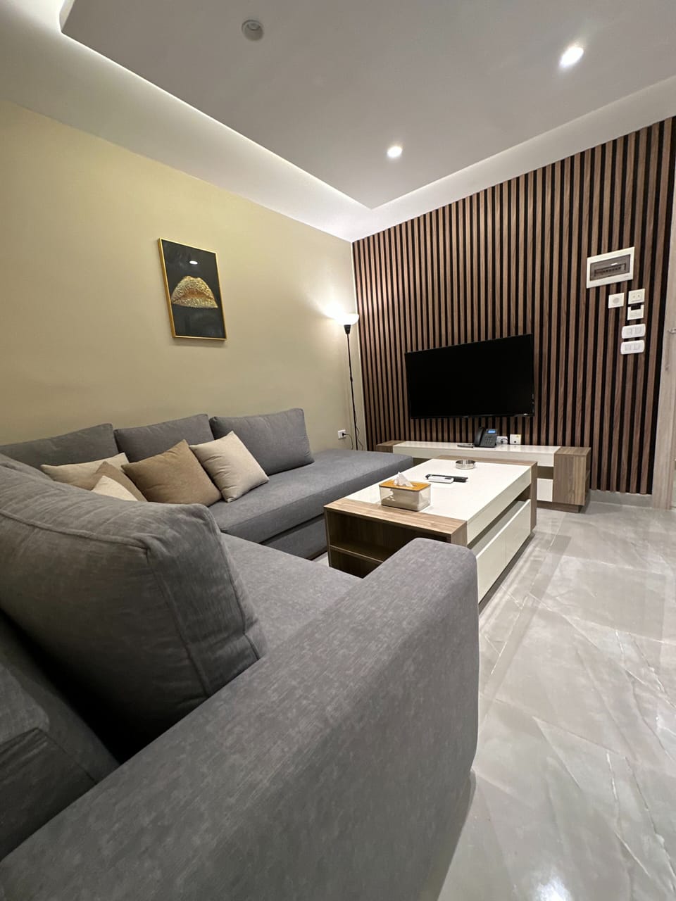 Apartment, 1 Bedroom, Accessible, Smoking | Living room