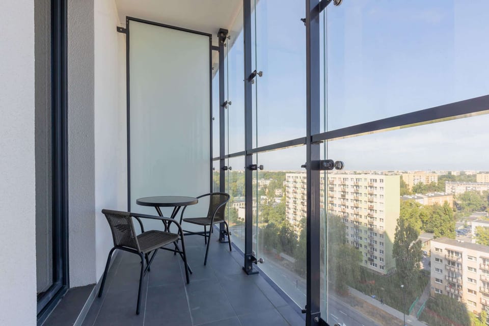 Furnished balcony.