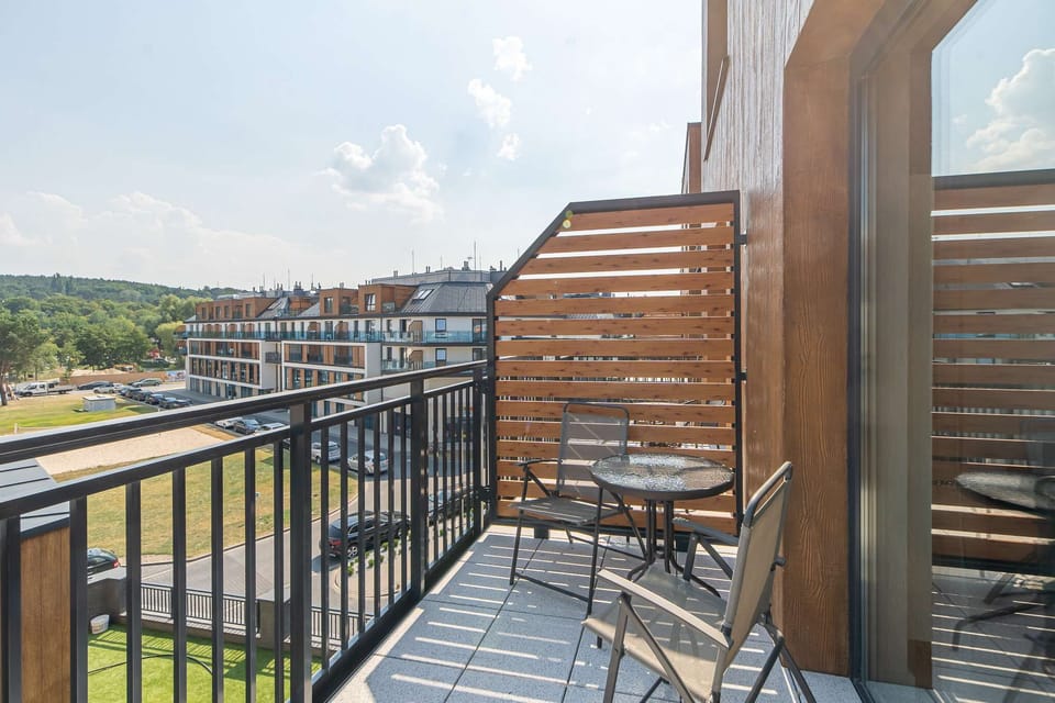 Atmospheric balcony.