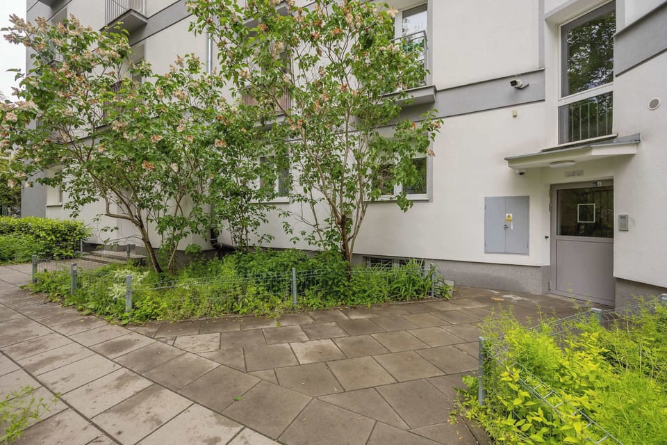 The greenery in the inner courtyard offers a peaceful escape in the heart of the city.