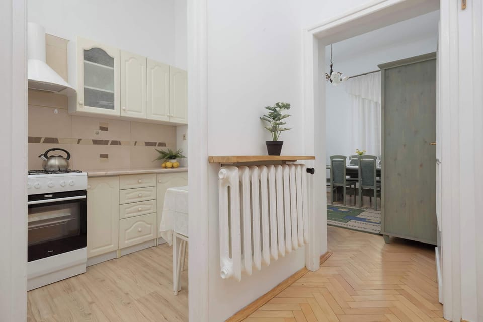 The hallway and room layout of the apartment.