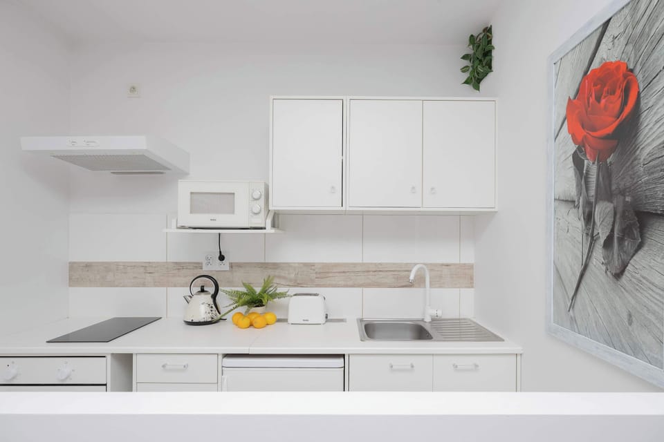 Modern, fully equipped kitchenette. 