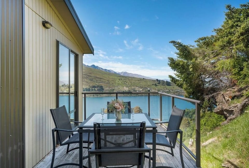 The private outdoor deck has mesmerizing views!