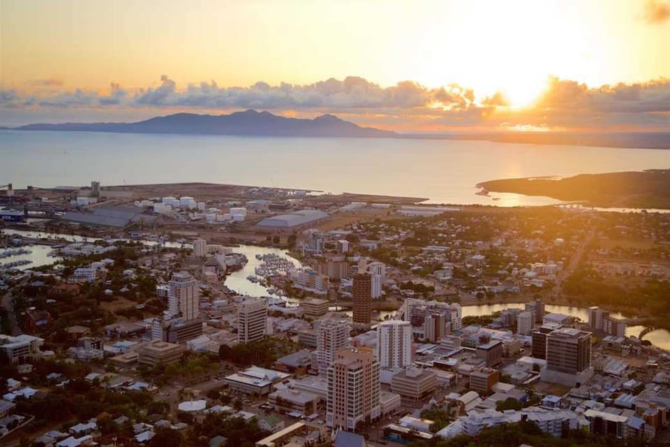 Townsville view at sunset