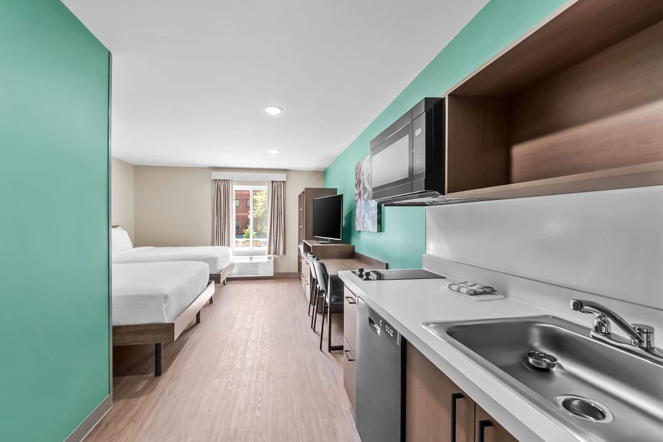 Suite, 2 Queen Beds, Non Smoking | Premium bedding, desk, blackout drapes, free WiFi