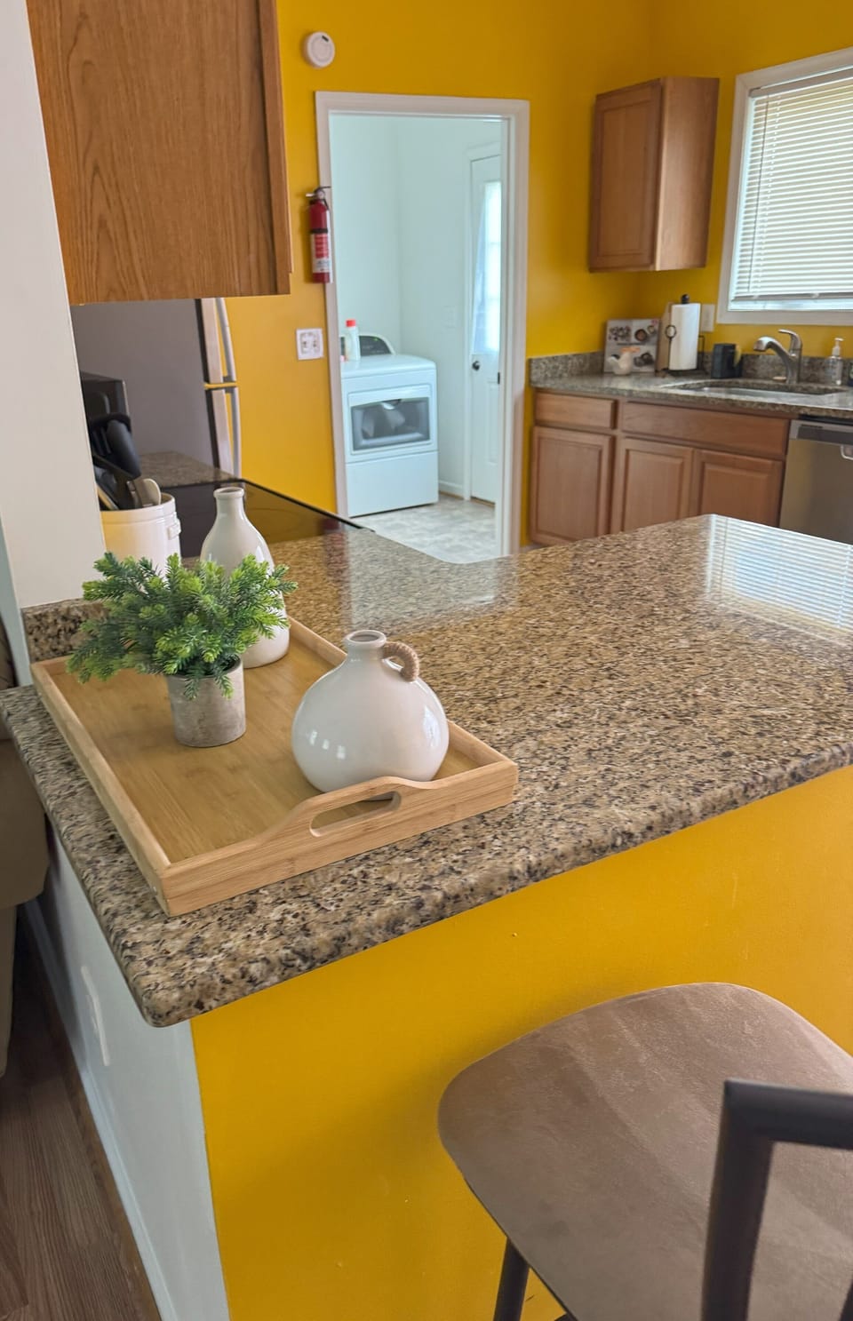 Kitchen island.