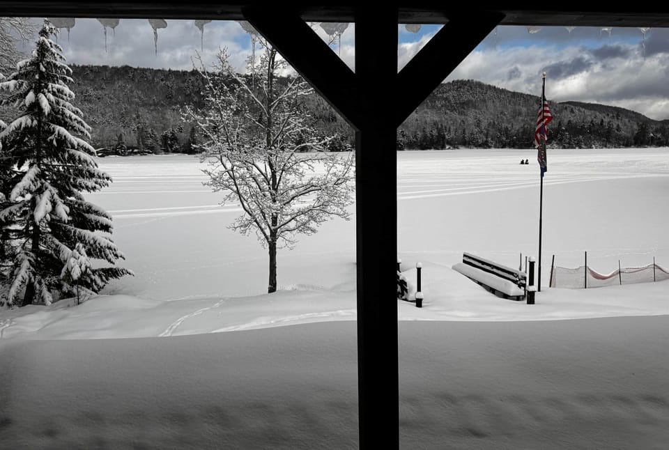 Winter view from porch