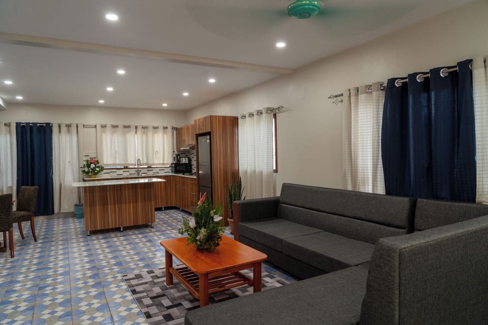 Family Villa, 2 Bedrooms, Garden View | In-room safe, desk, blackout drapes, iron/ironing board