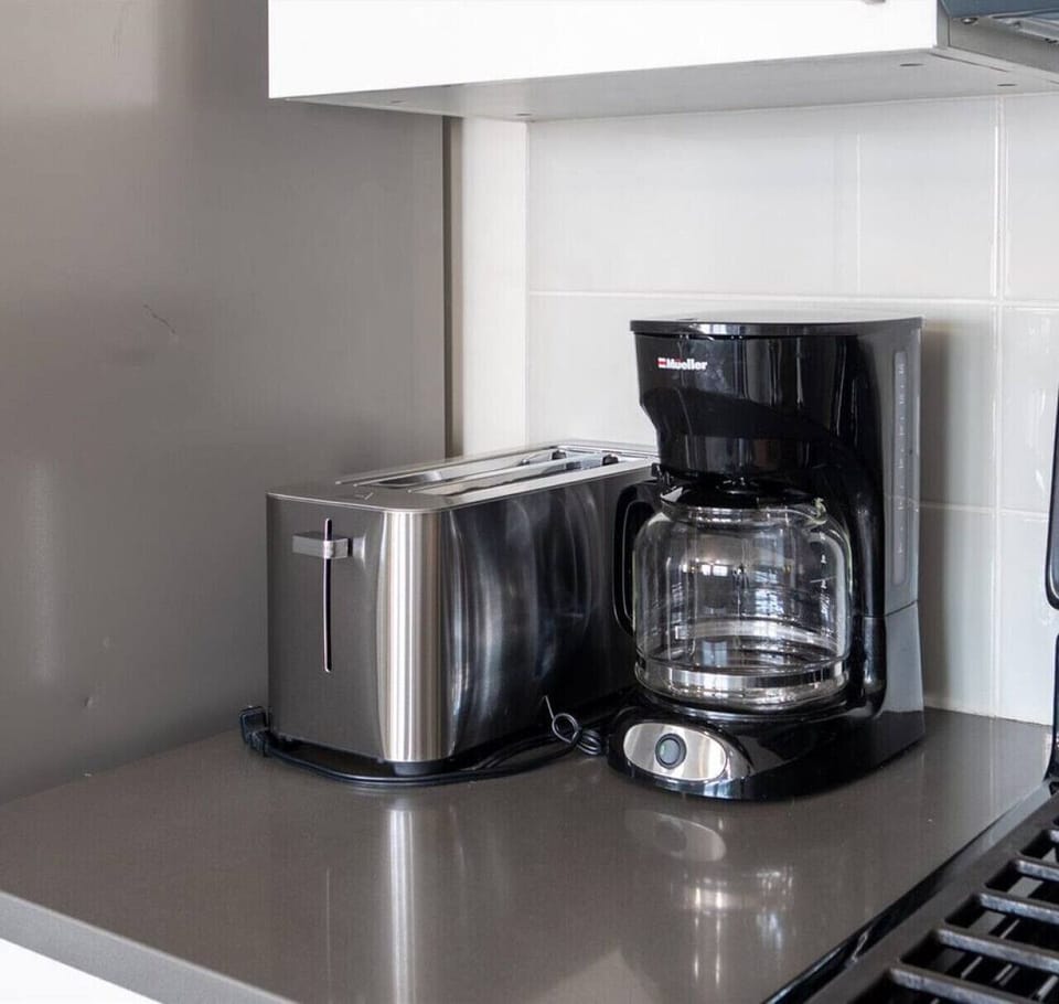 Coffee Station with organic coffee, sugar, creamer and black tea