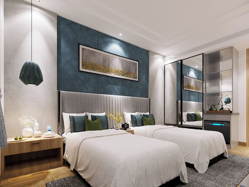 Executive Twin Room, Hill View | Egyptian cotton sheets, premium bedding, down comforters