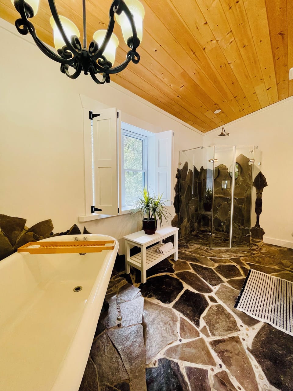 Premier Room (The Georgian) | Bathroom | Shower, rainfall showerhead, free toiletries, hair dryer