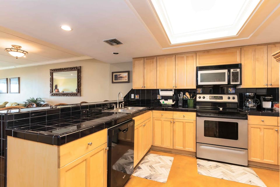 We've covered the basics for you in our kitchen. Everything you need from toasters to blenders will be available.