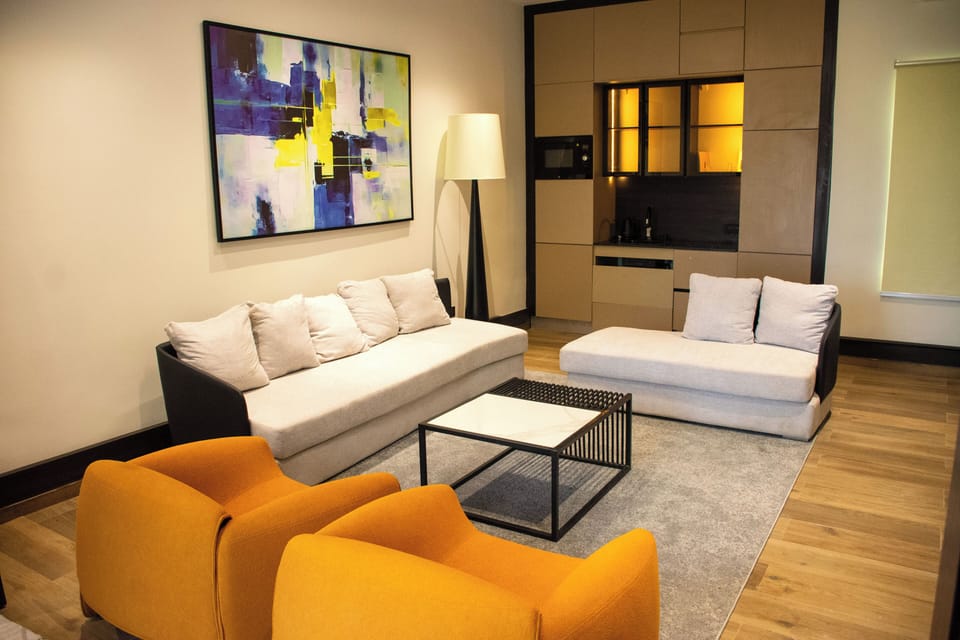 Presidential Apartment, Balcony, City View | Desk, iron/ironing board, free WiFi, bed sheets