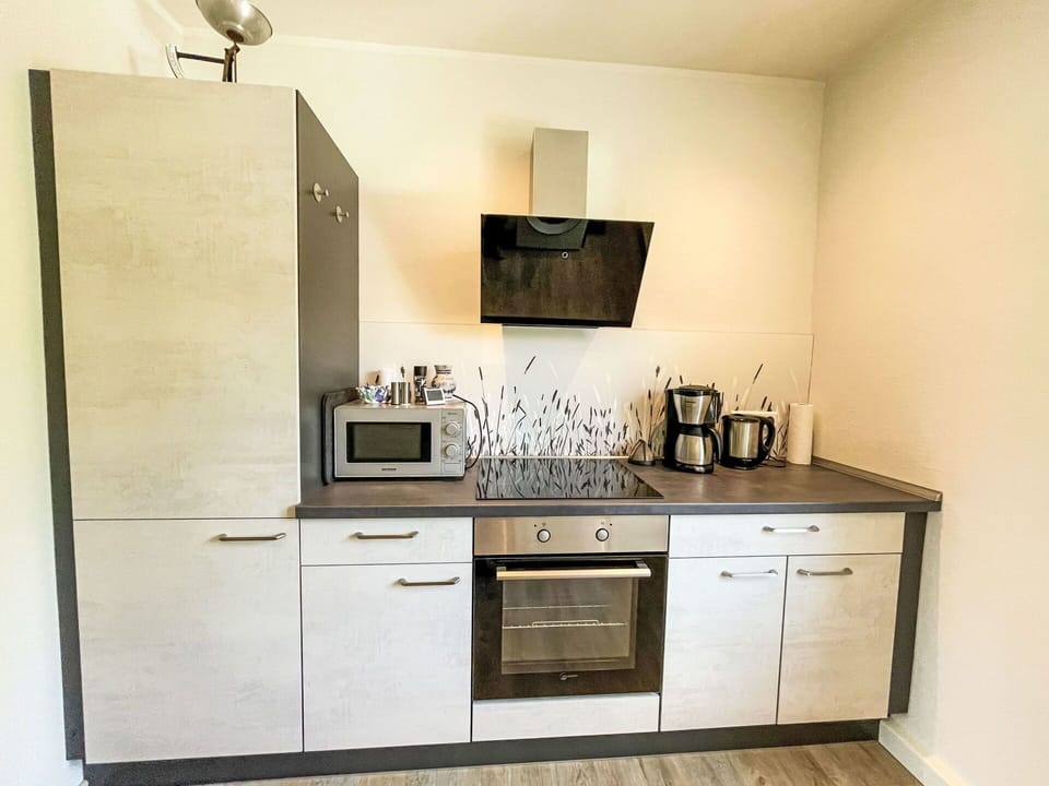 Countertop, Kitchen Appliance, Flooring, Kitchen, Cabinetry, Major Appliance, Home Appliance, Interior Design, Floor, Furniture