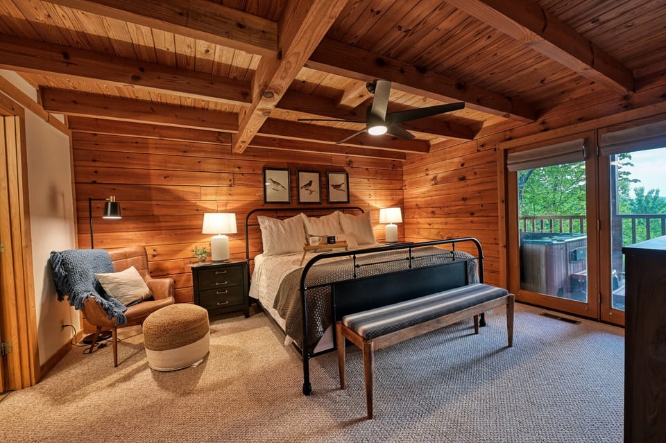 Your mountain retreat AWAITS.  King suite with direct deck access.