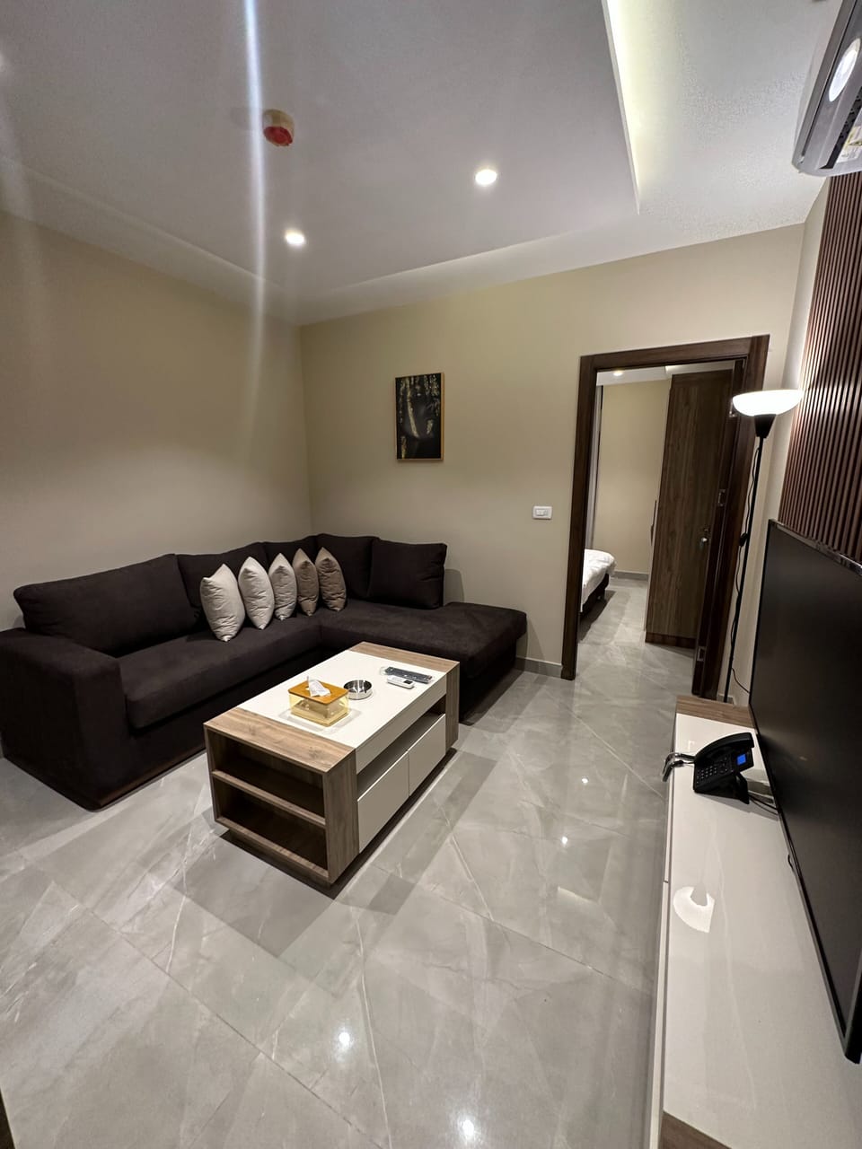Apartment, 1 Bedroom, Accessible, Smoking | Living room