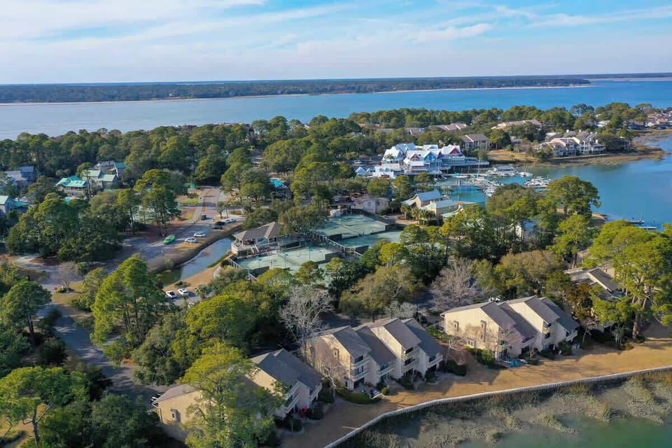 Aerial View of Port & Lagoon Villas