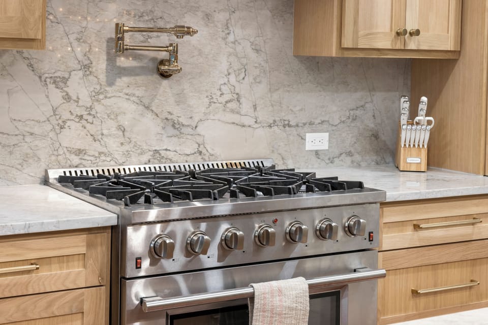 High end appliances and pot filler