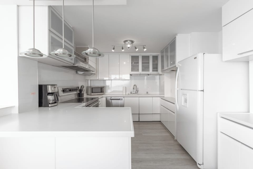 Fully stocked kitchen