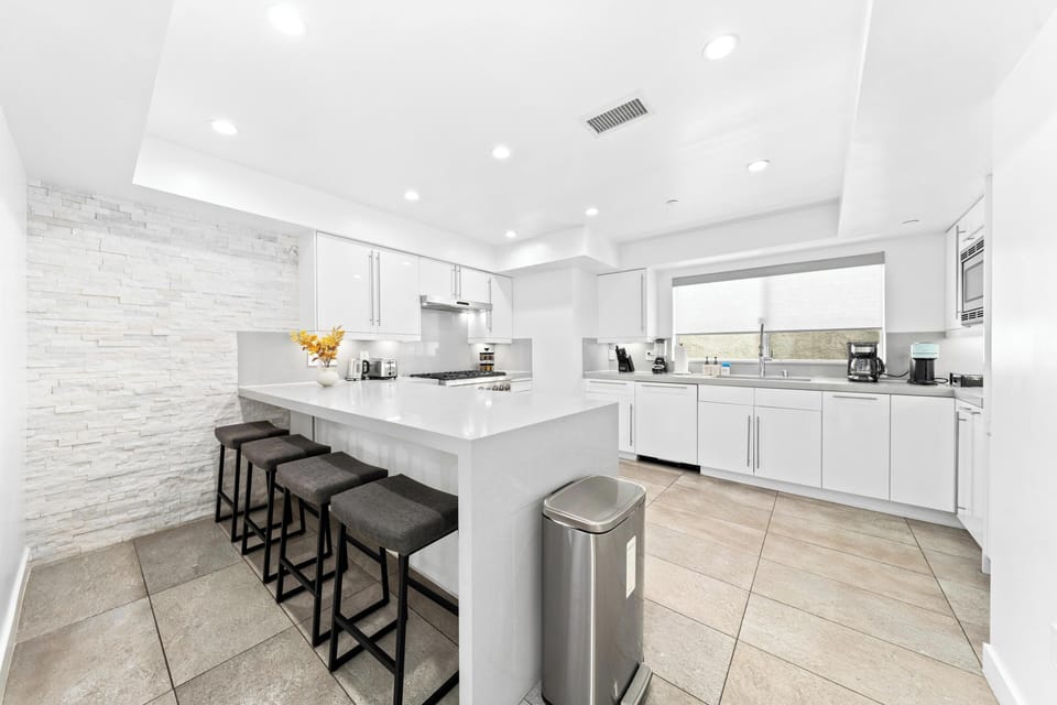 A chef’s dream kitchen with pristine, modern design.