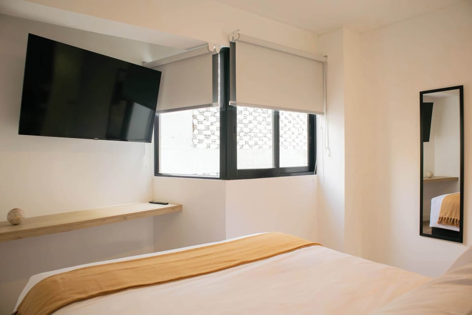 Bedroom with tv