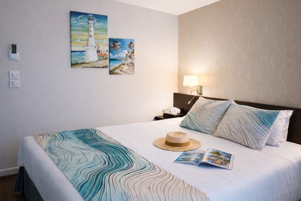 Family Room | Premium bedding, in-room safe, desk, laptop workspace