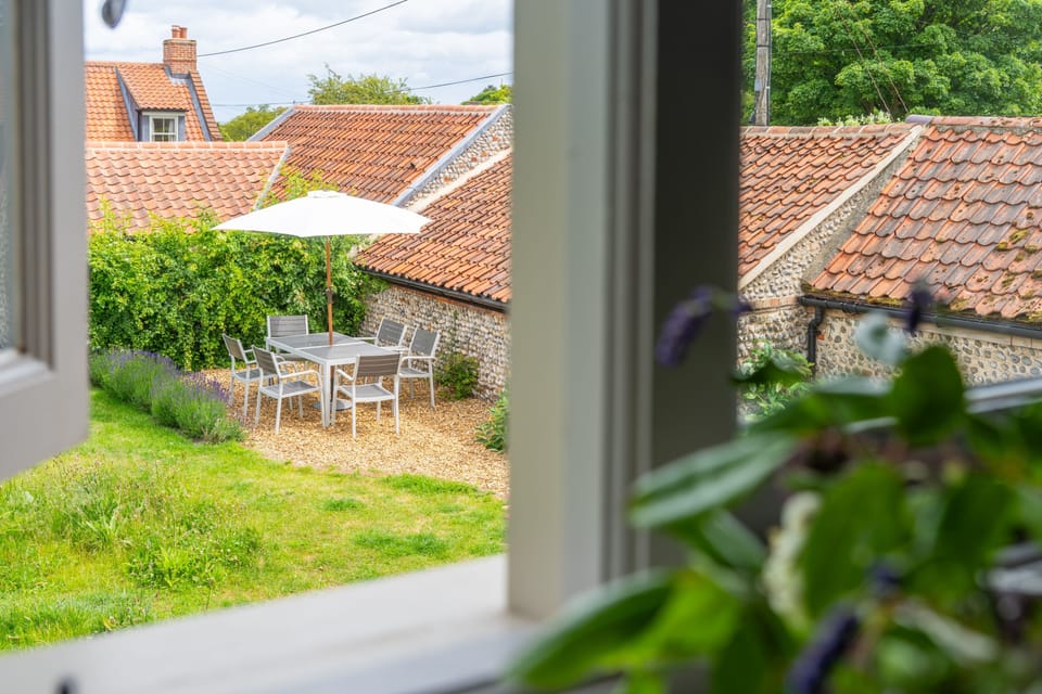 Overlooking the garden