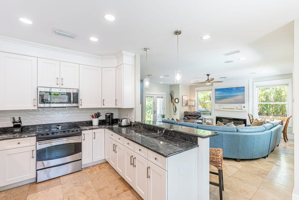Kitchen Overlooking Living Area