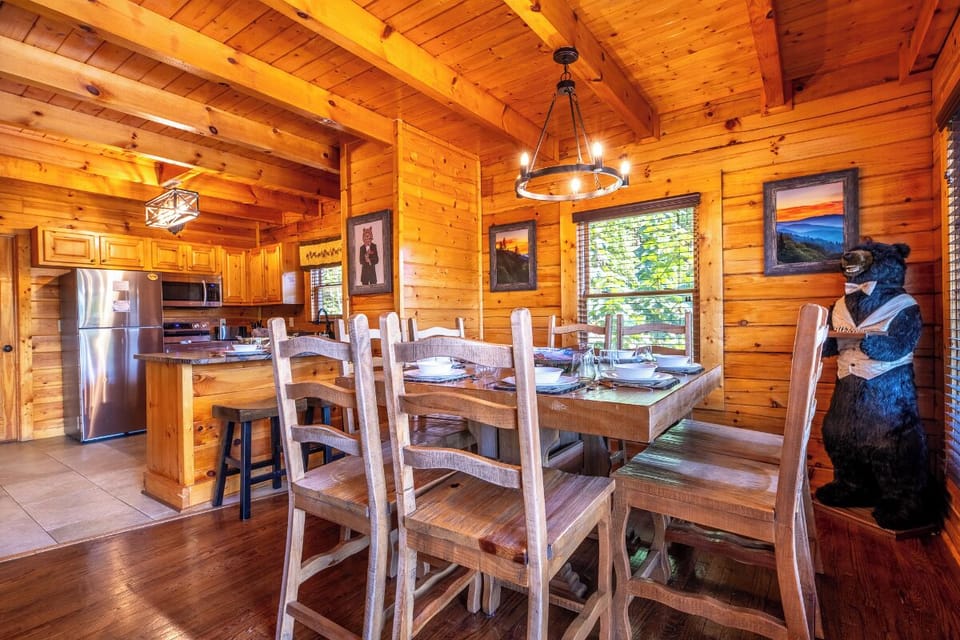 Sharp Dressed Bear's inviting dining area