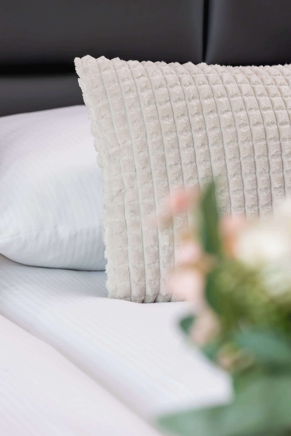 Details in the bedroom/cushions.