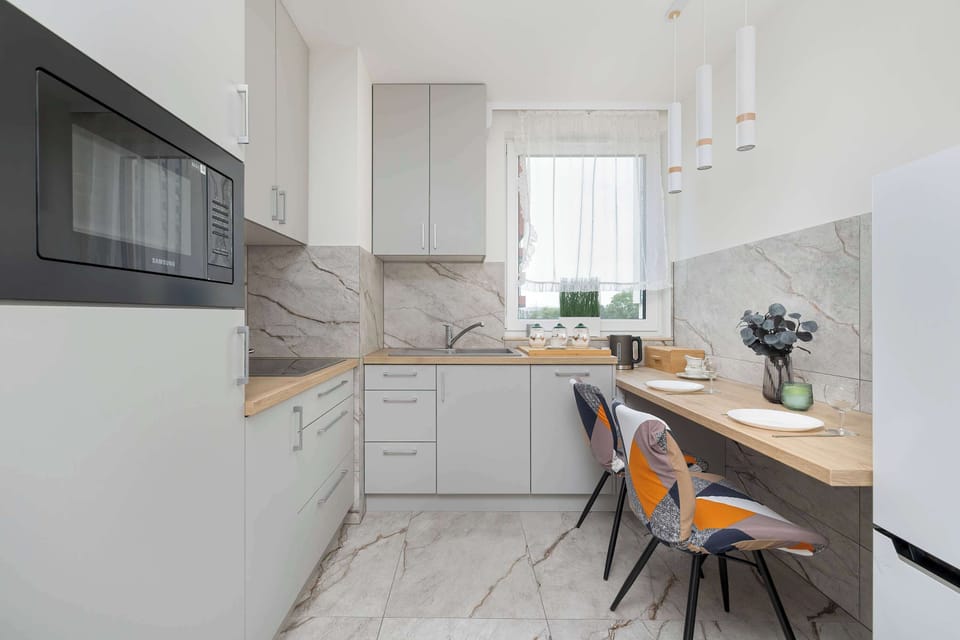 Kitchen is adapted for preparing delicious home-cooked meals. It is fully equipped.