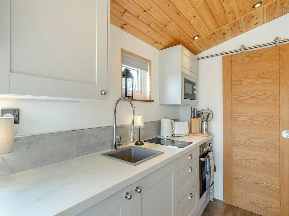 Kitchen area | Barn Owl Lodge - Stone Hall Farm, Dalton, near Wigan