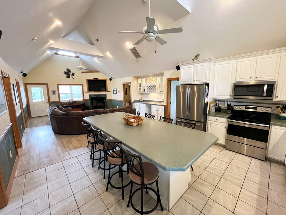 Kitchen & open living room