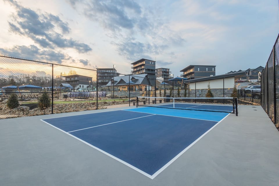 Pickle ball court at the water park - exclusive for our guests in this resort to use!