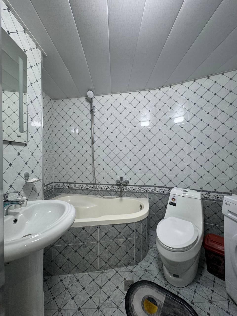 Family Apartment, 1 Double Bed with Sofa bed, City View | Bathroom | Slippers