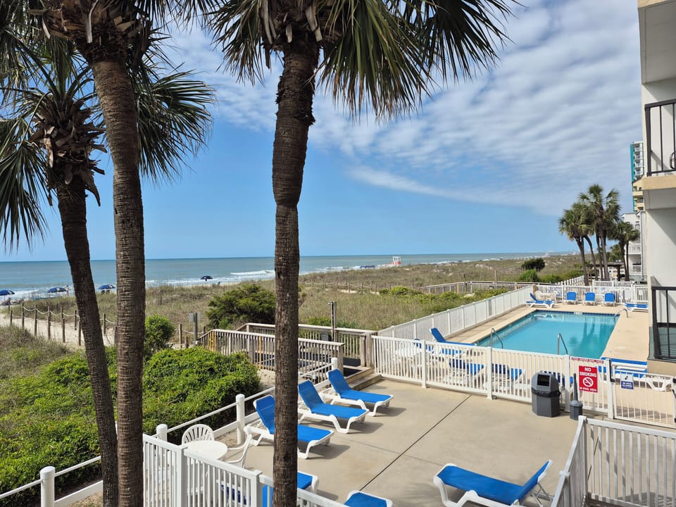 View to pool